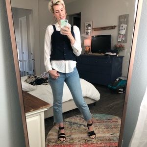 A new day basket weave pattern blouse